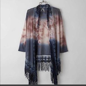Gimmicks By Bke flyaway cardigan kimono size Small